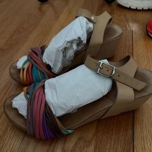 Ethem rainbow sandals, size 40